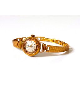 Womens Gold Vintage Round...