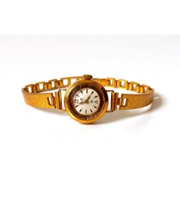 Womens Gold Vintage Round...