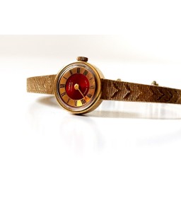 Enamel floral gold ladies...