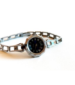 Silver Skeleton Strap Black...