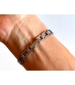 Silver Skeleton Strap Black...